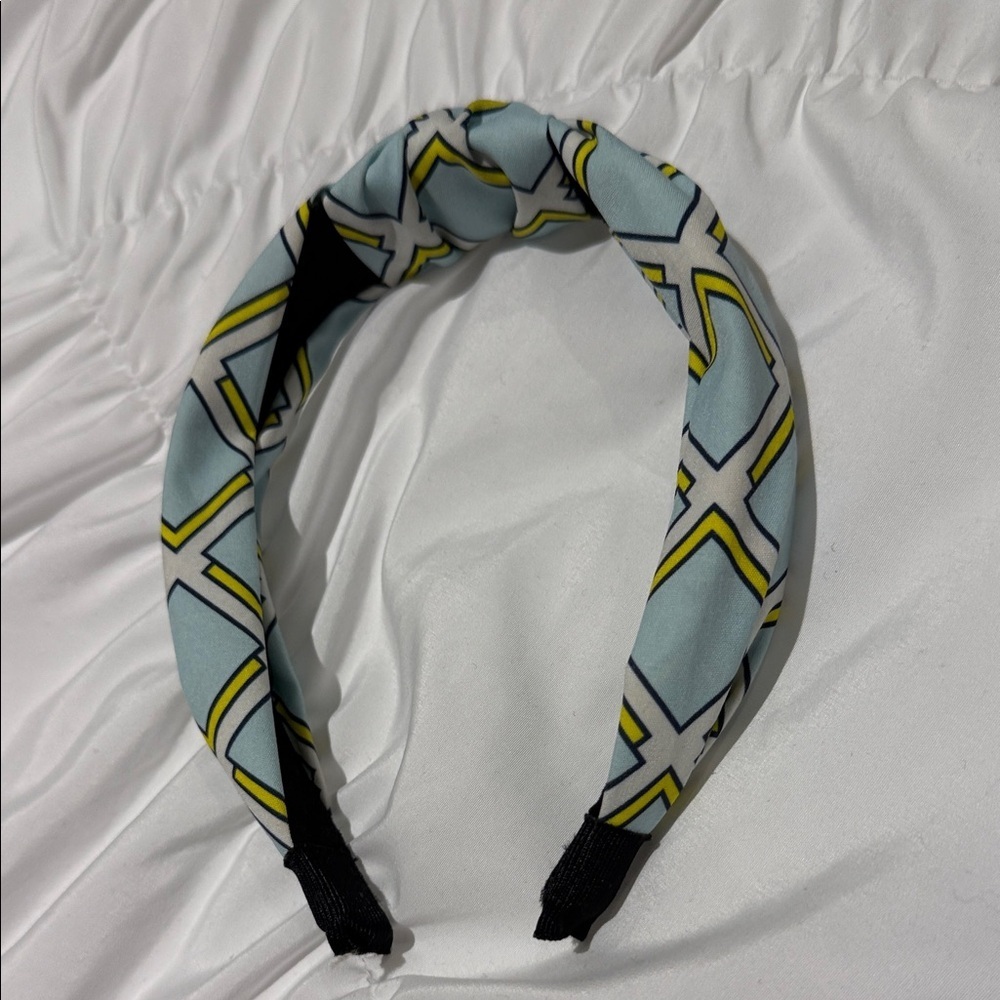 Katie Kime Texas Headband - Light Blue and Yellow